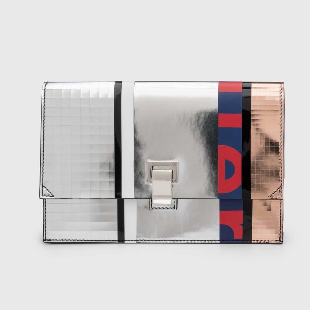 Proenza Schouler Metallic clutch from fall 2017 collection